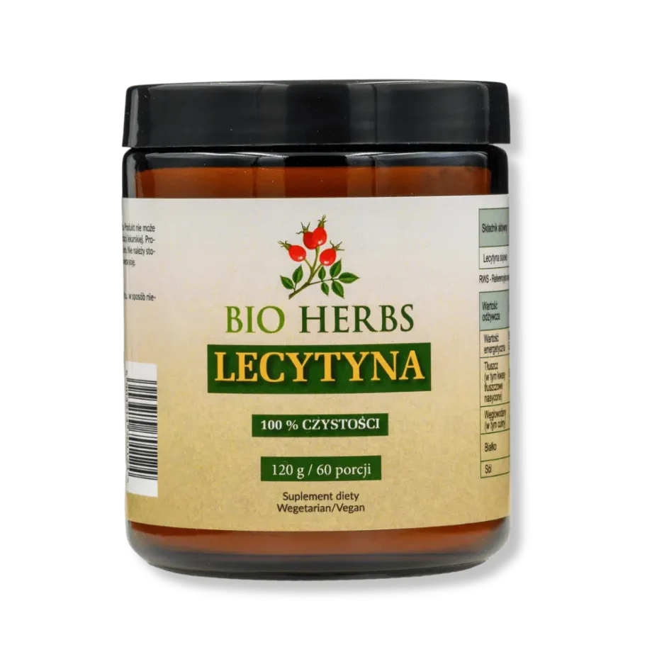 Słoiczek z suplementem diety lecytyna od bio herbs