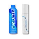 Opakowanie nutriswish oraz skin od neumi na bezbarwnym tle
