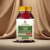 Opakowanie CBD Full Spectrum 20 mg Bio-Herbs - suplement wspierający układ nerwowy na tle brązowej tkaniny