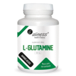 Glutamina w kapsułkach Aliness L-Glutamine 500 mg - suplement diety wspierający odporność, regenerację mięśni i zdrowie jelit