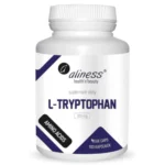 Aliness L-Tryptofan 500 mg - 100 kapsułek Vege z aminokwasem wspierającym zdrowy sen i produkcję serotoniny dla lepszego nastroju