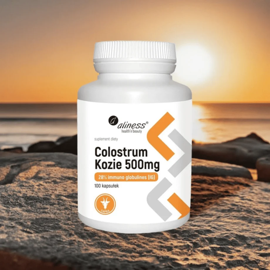 Kapsułki Colostrum kozie Aliness 500 mg - optymalna dawka siary koziej dla wrażliwych osób"