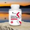 Kapsułki Colostrum Aliness 500 mg - optymalna dawka siary wołowej, na tle zachodzącego słońca