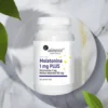Melatonina 1mg tabletki na sen Aliness PLUS - eleganckie opakowanie na marmurowej tacy