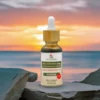 Melatonina 1mg z melisą Bio-Herbs w kroplach - eleganckie opakowanie na marmurowej tacy