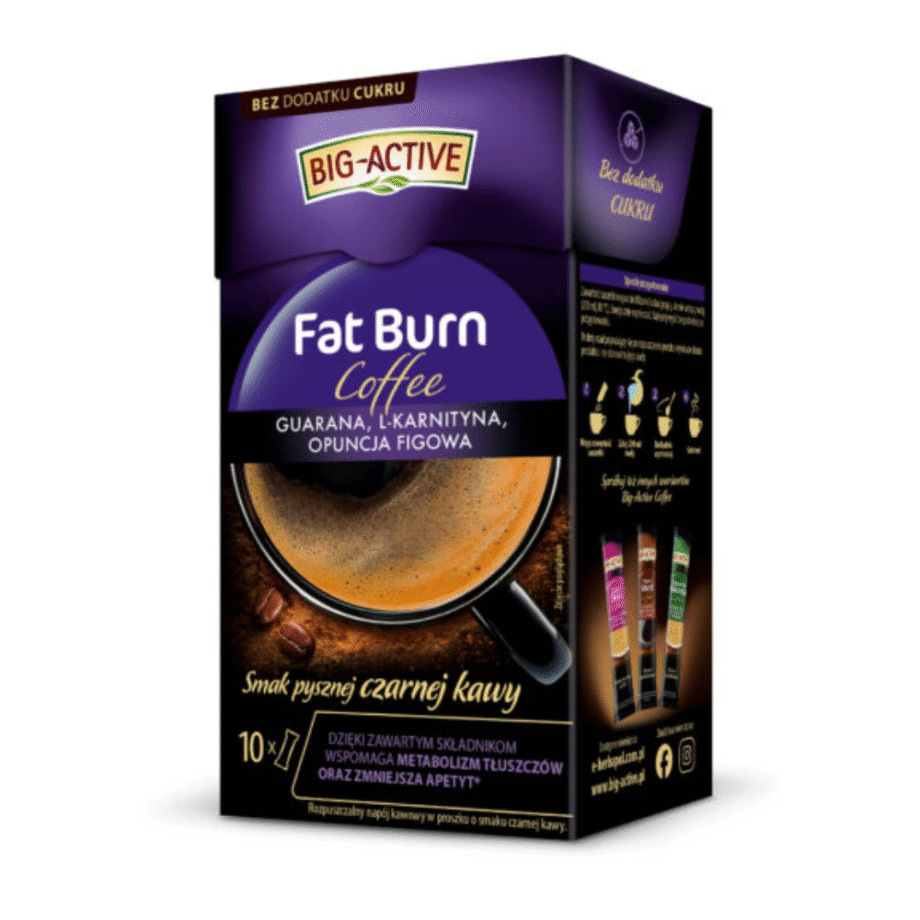 Kawa na odchudzanie Big-Active Coffee Fat Burn saszetki