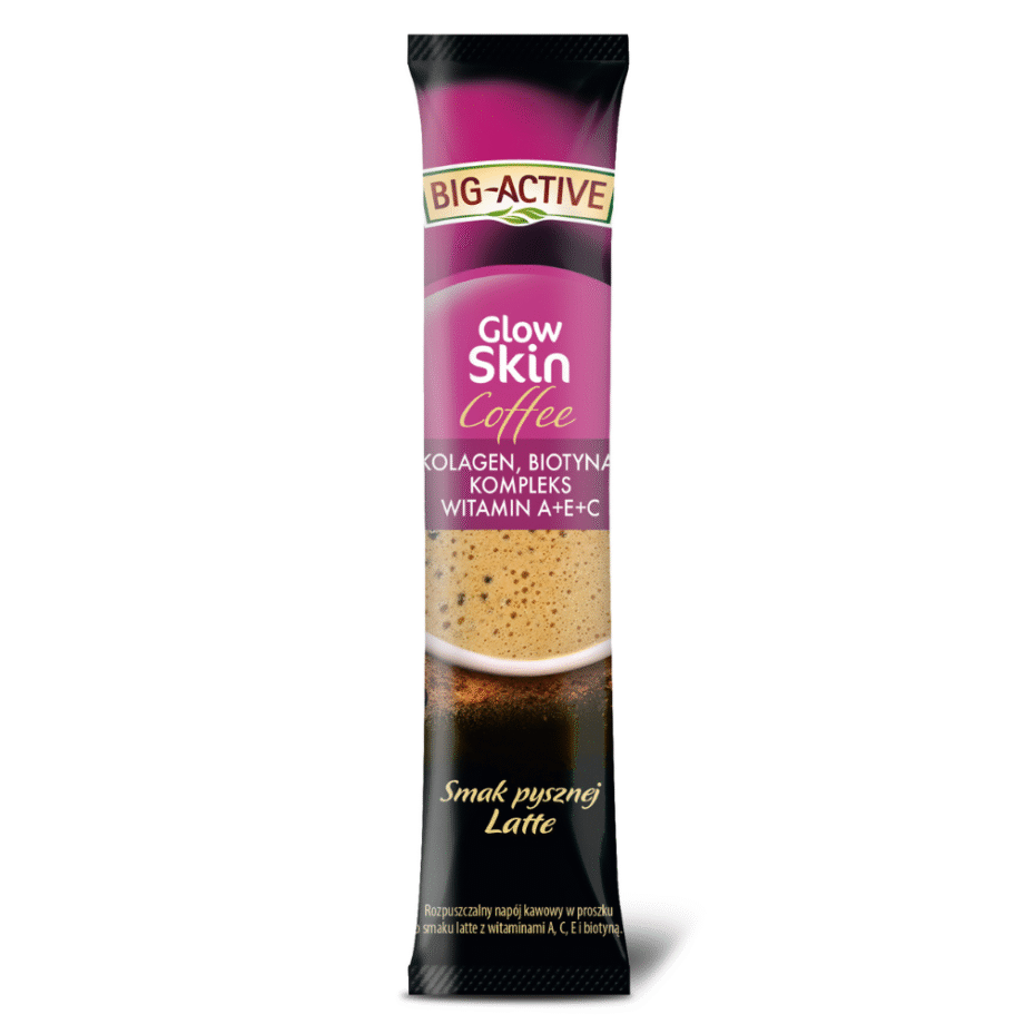 Pojedyncza saszetka kawy z kolagenem Big-Active Coffee Glow Skin s