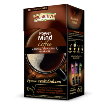 Kawa na koncentrację Big-Active Coffee Power Mind saszetki czekolada